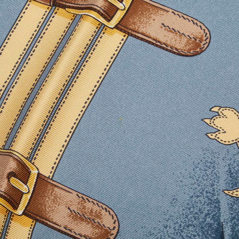 HERMES（エルメス） カレ90 GRANDE TENUE 馬の礼装 スカーフ オレンジ