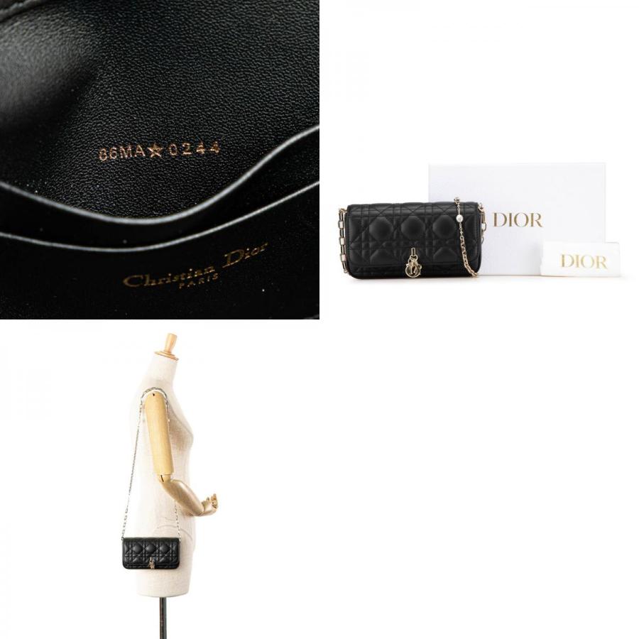 ディオール カナージュ マイディオール 斜め掛け チェーン ショルダーバッグ ラムスキン レディース Dior 【228-99056】 ディオール カナージュ マイディオール 斜め掛け チェーン ショルダー