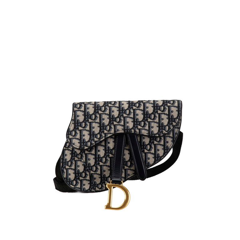 ディオール オブリーク サドル ウエストバッグ ボディバッグ ネイビー  