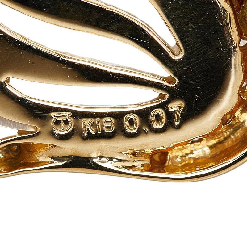 タサキ スワン 白鳥 ブローチ K18 ゴールド レディース TASAKI 【中古