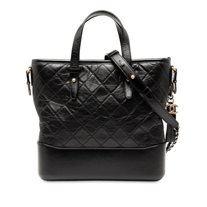 シャネル ガブリエル ドゥ シャネル トートバッグ ショルダーバッグ 2WAY ブラック ラムスキン レディース CHANEL 【中古】 CHANEL（シャネル） ガブリエル ドゥ トートバッグ ショルダーバッグ