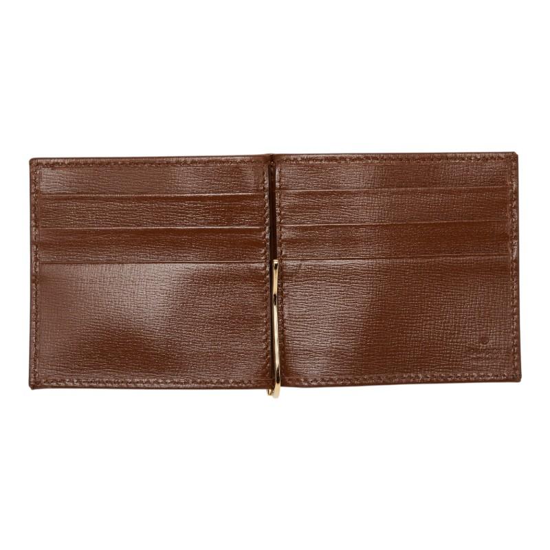 GUCCI（グッチ） GGスプリーム マネークリップ 二つ折り財布 700686
