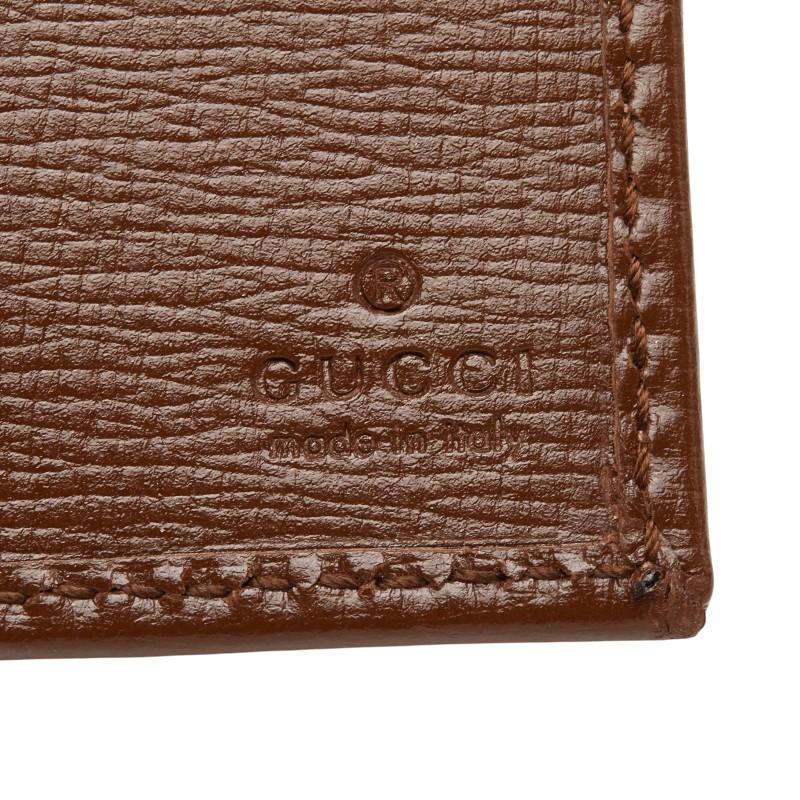 【値下げ中】ヴィンテージ_GUCCI マネークリップ レザーブラウン GUCCI（グッチ） GGスプリーム マネークリップ 二つ折り財布 700686