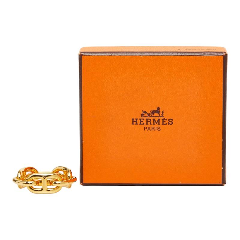 HERMES（エルメス） シェーヌダンクル スカーフリング ゴールド メッキ