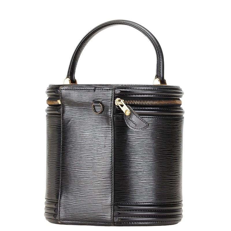 中古】LOUIS VUITTON カンヌ ハンドバッグ エピ ノワール ブラック 