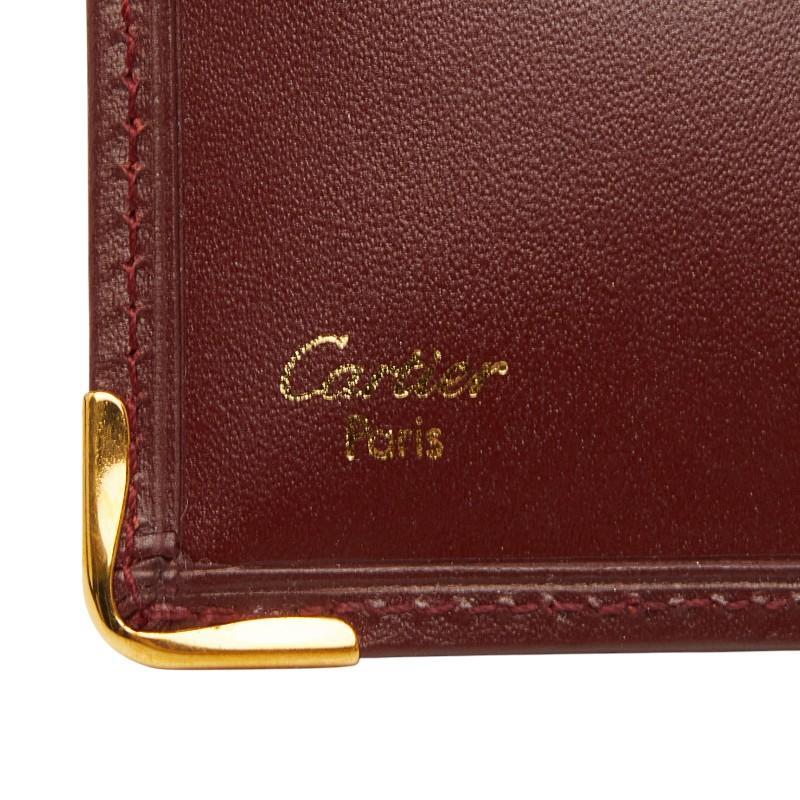 Cartier（カルティエ） マストライン 二つ折り財布 ワインレッド系