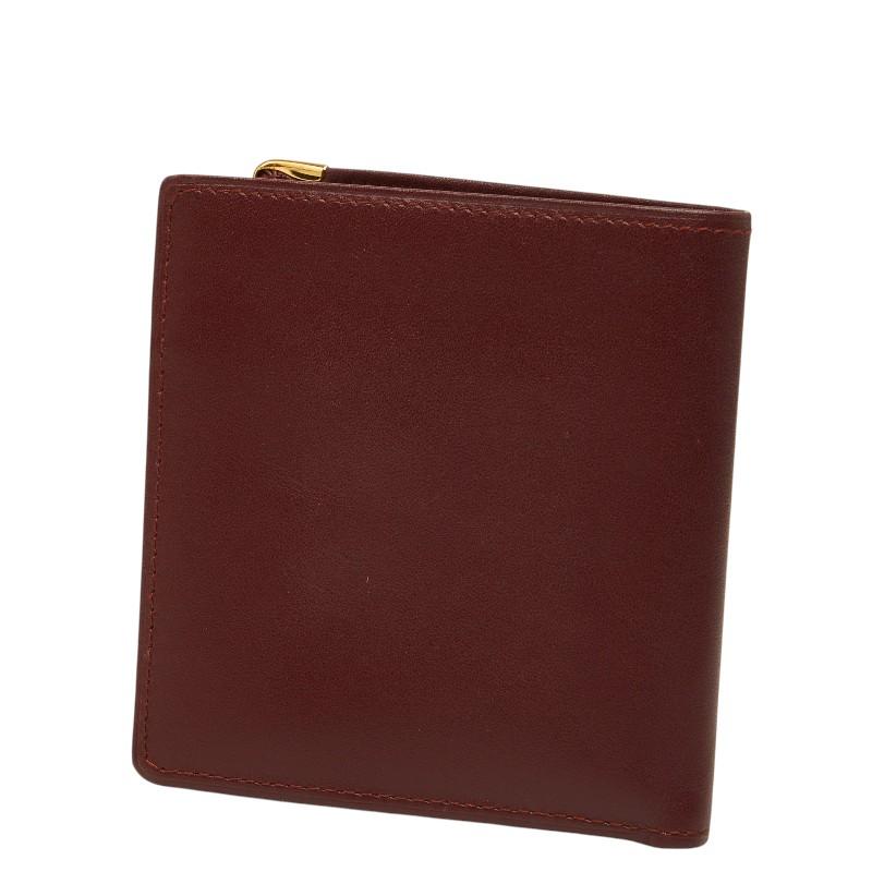 Cartier（カルティエ） マストライン 二つ折り財布 ワインレッド系