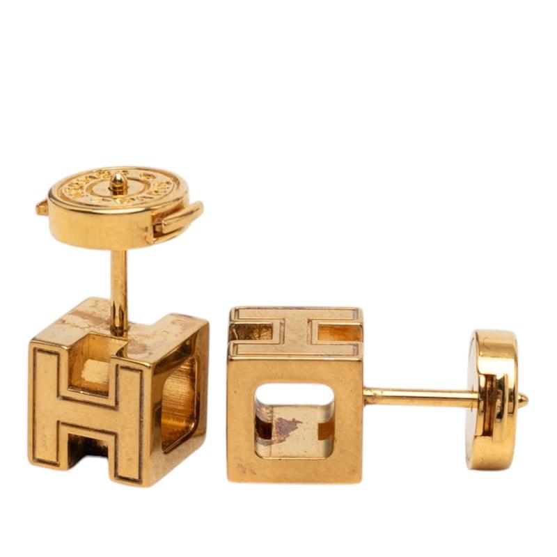 HERMES（エルメス） ガ―ジュドアッシュ Hキューブ スタッドピアス