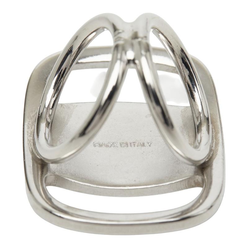 Salvatore Ferragamo サルヴァトーレフェラガモシルバー金具 サルヴァトーレフェラガモ ヴァラ スカーフリング シルバー メタル