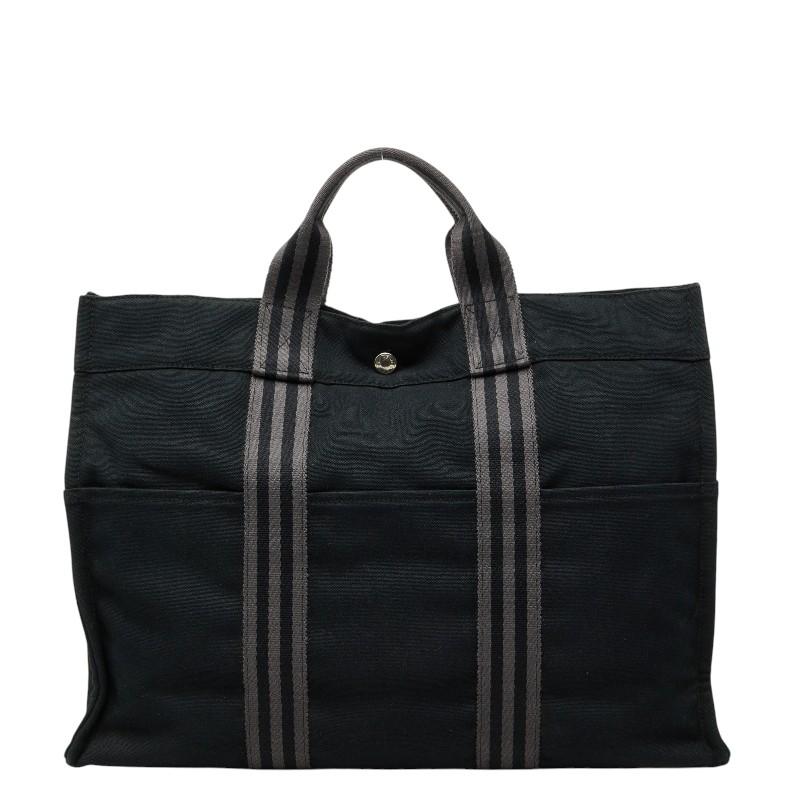 HERMES（エルメス） フールトゥMM トートバッグ ハンドバッグ ブラック