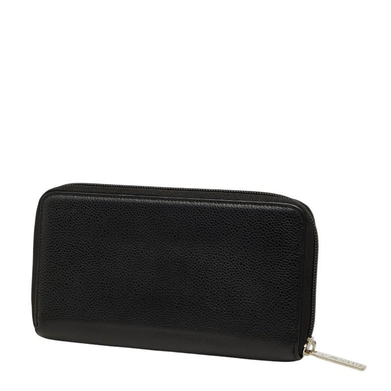 CHANEL（シャネル） ココマーク ラウンドファスナー 長財布 ブラック