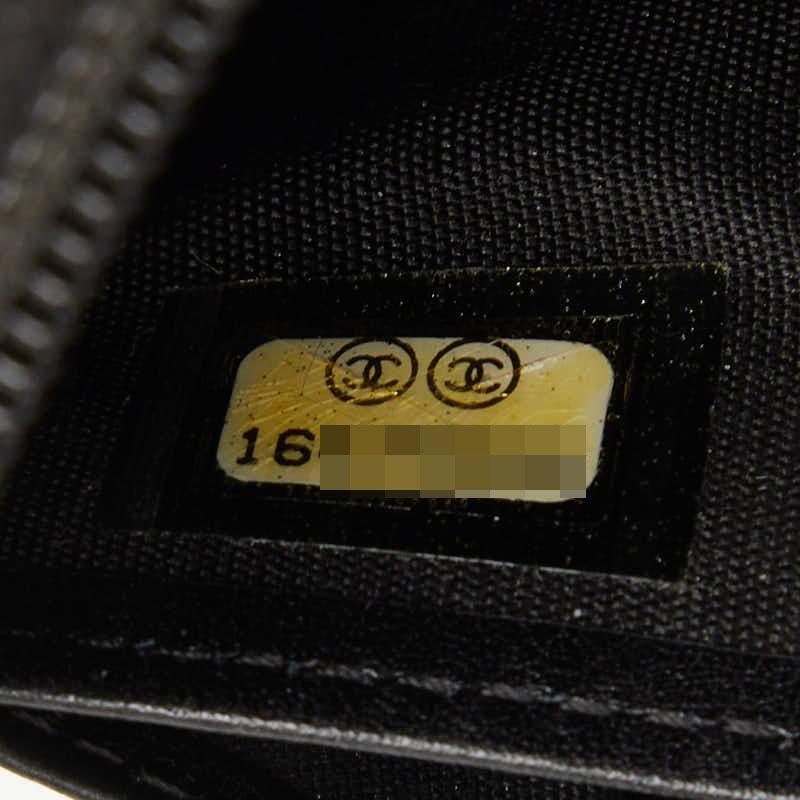 CHANEL（シャネル） ココマーク ラウンドファスナー 長財布 ブラック