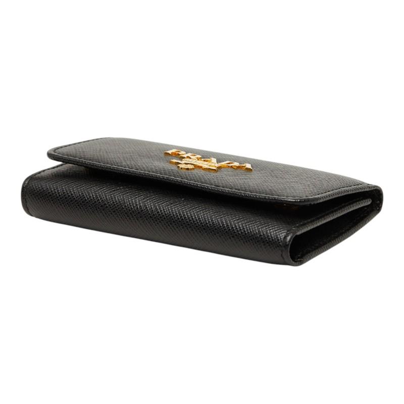 PRADA（プラダ） サフィアーノ 4連 キーケース 1PG004 ブラック NERO