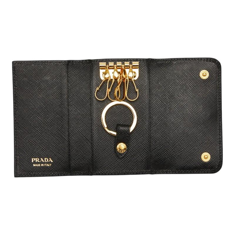 PRADA（プラダ） サフィアーノ 4連 キーケース 1PG004 ブラック NERO
