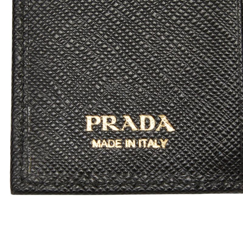 PRADA（プラダ） サフィアーノ 4連 キーケース 1PG004 ブラック NERO