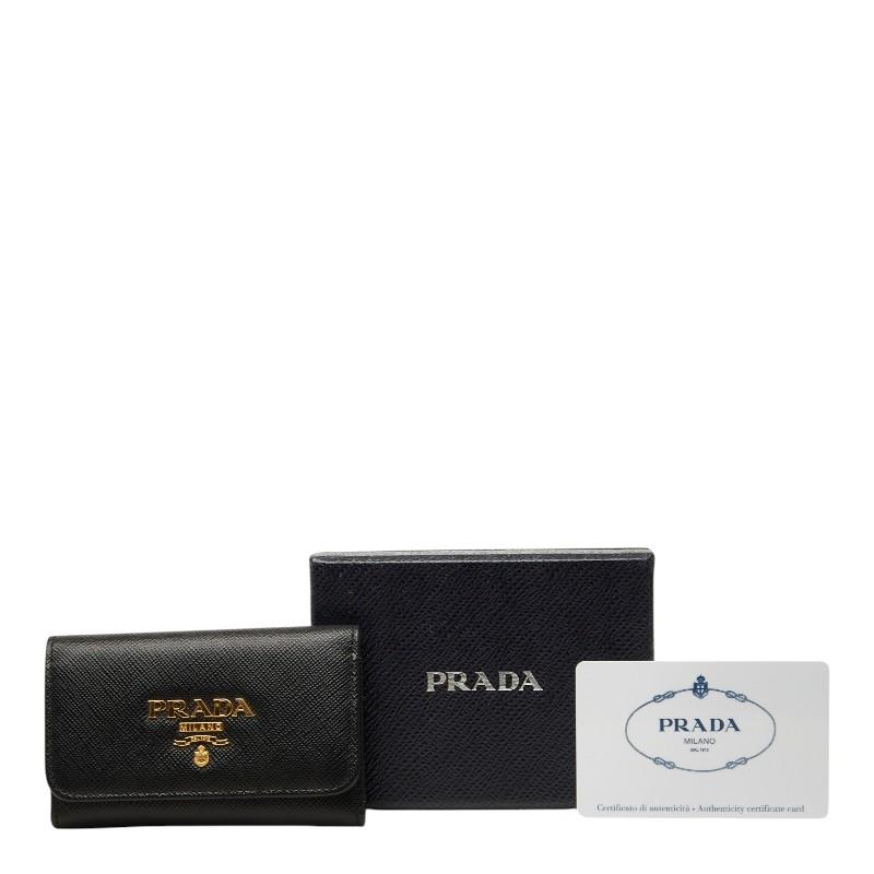 PRADA（プラダ） サフィアーノ 4連 キーケース 1PG004 ブラック NERO