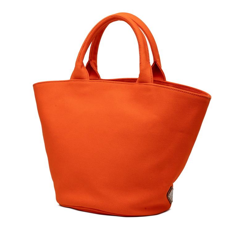 PRADA オレンジ トートバッグ PRADA トートバッグ カナパ 希少オレンジ 