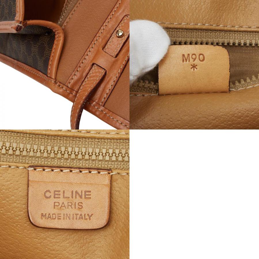 CELINE（セリーヌ） マカダム 斜め掛け ショルダーバッグ ブラウン PVC