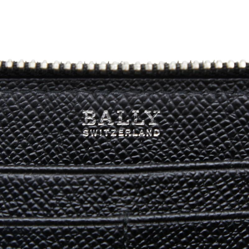 Bally（バリー） ラウンドファスナー 長財布 ブラック レザー メンズ