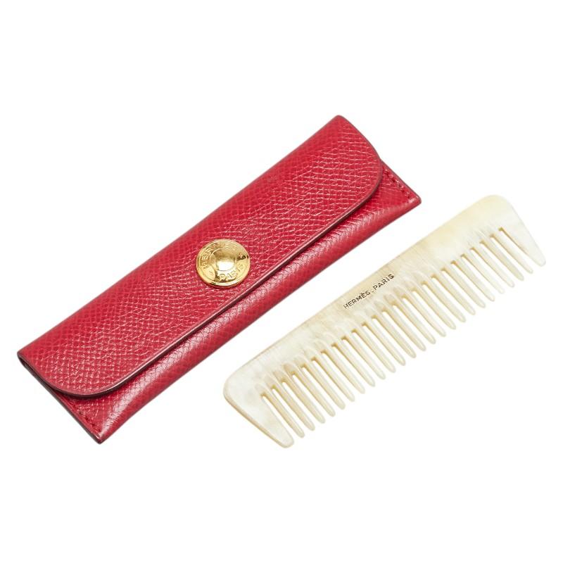 HERMES エルメス ヘアブラシ 櫛 くし コーム ベージュ HERMES エルメス ヘアブラシ 櫛 くし コーム ベージュ