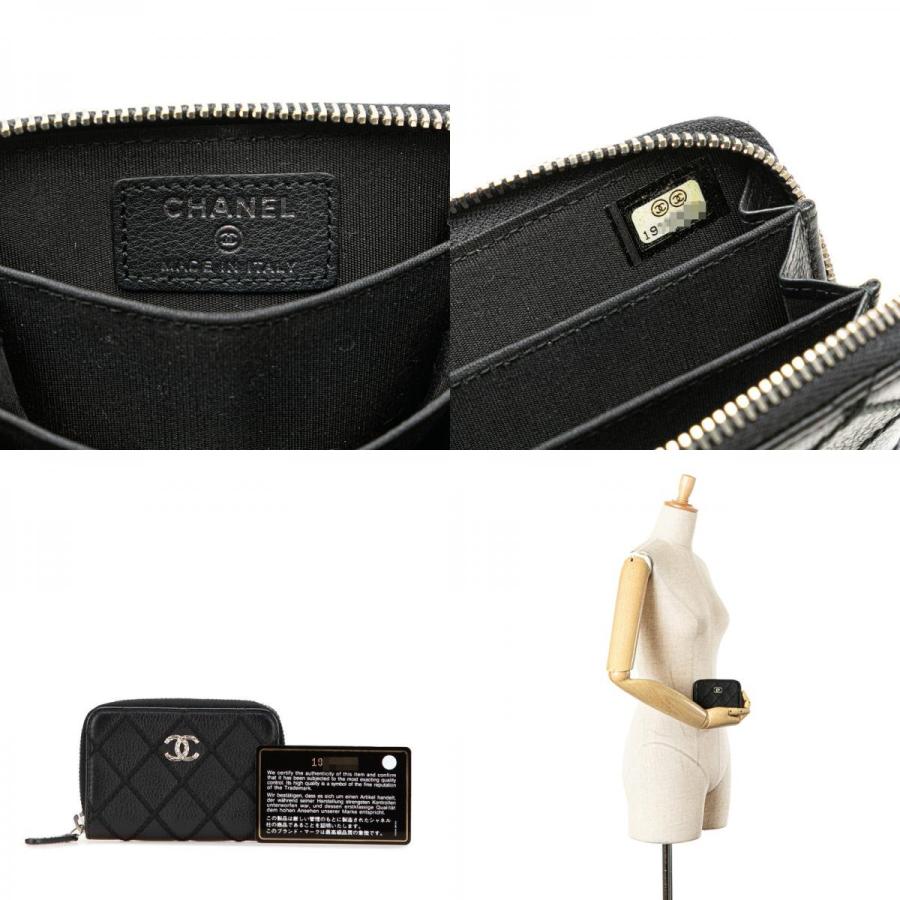 CHANEL シャネル ワイルドステッチ ラウンドファスナー コインケース