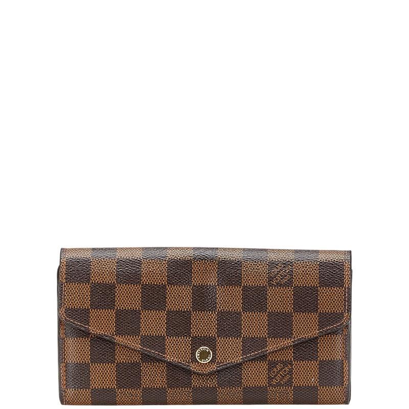 ✨️美品 ルイヴィトン ダミエ ポルトフォイユサラ 長財布 PVC ブラウン LOUIS VUITTON ルイ ヴィトン ダミエ ポルトフォイユ サラ 長