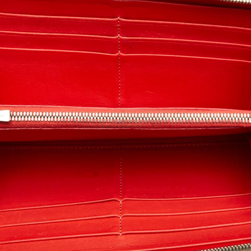 CELINE（セリーヌ） ロゴ 長財布 ブラウン レザー レディース 【中古