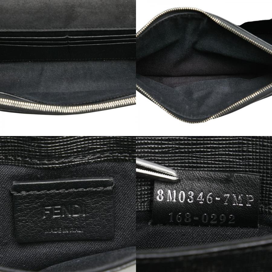 フェンディ カーリト スタッズ ショルダーバッグ ブラック レザー レディース FENDI 【中古】_8