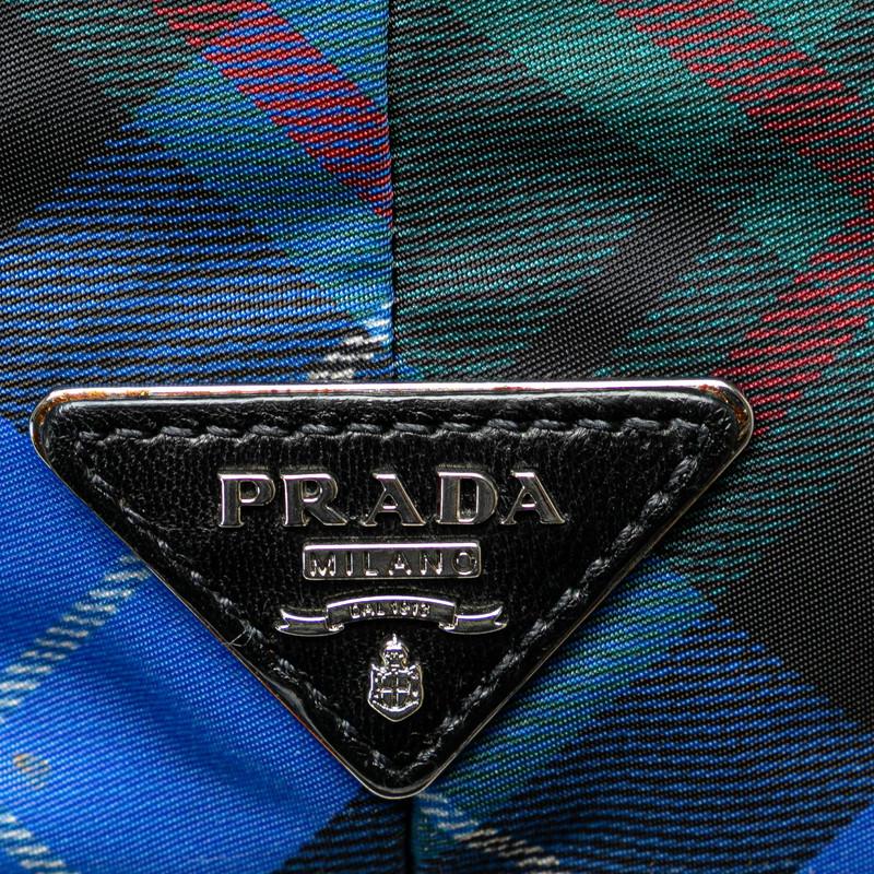 PRADA（プラダ） 三角ロゴプレート リバーシブル タータンチェック