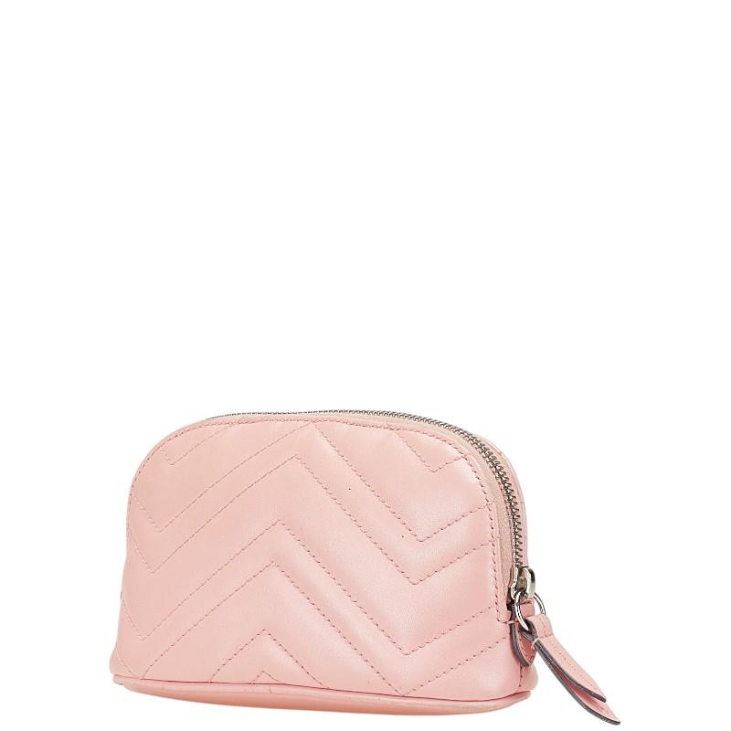 希少 GUCCI グッチ GGマーモント ポーチ レザー レディース ブランド GUCCI（グッチ） GGマーモント ポーチ 625544 ピンク レザー