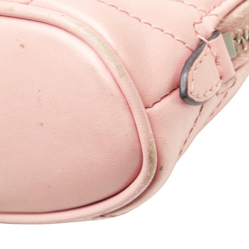 GUCCI（グッチ） GGマーモント ポーチ 625544 ピンク レザー