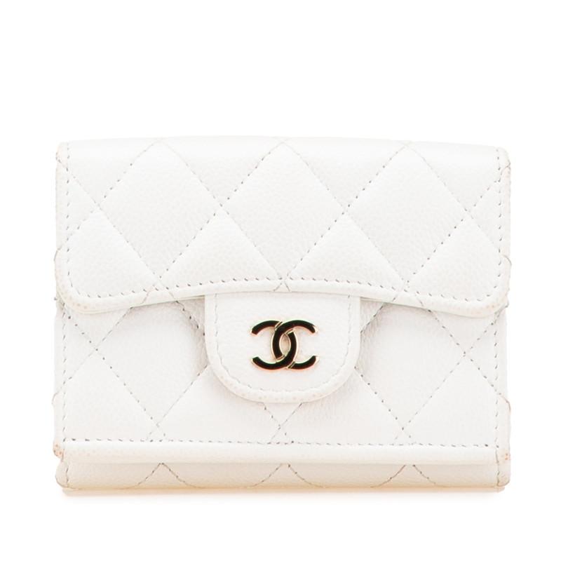 CHANEL（シャネル） マトラッセ ココマーク 三つ折り財布 コンパクト 