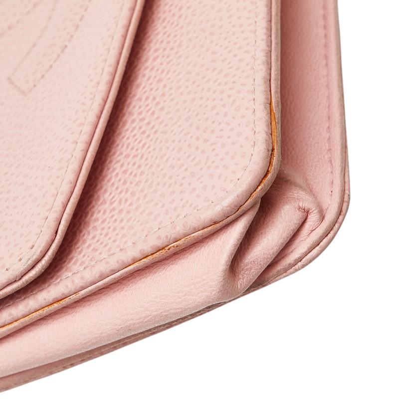 シャネル ココマーク チェーン ショルダーウォレット ピンク キャビアスキン レディース CHANEL 【中古】の画像