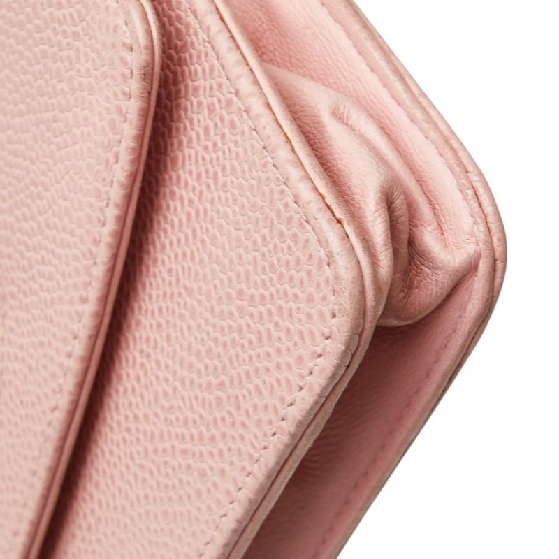 シャネル ココマーク チェーン ショルダーウォレット ピンク キャビアスキン レディース CHANEL 【中古】の画像