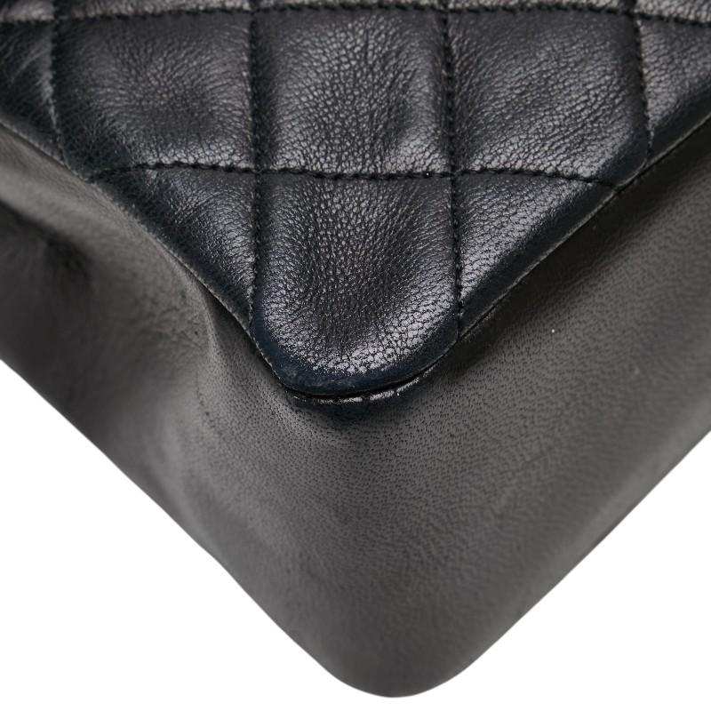 シャネル マトラッセ ココマーク ハンドバッグ ブラック ラムスキン レディース CHANEL 【中古】_3
