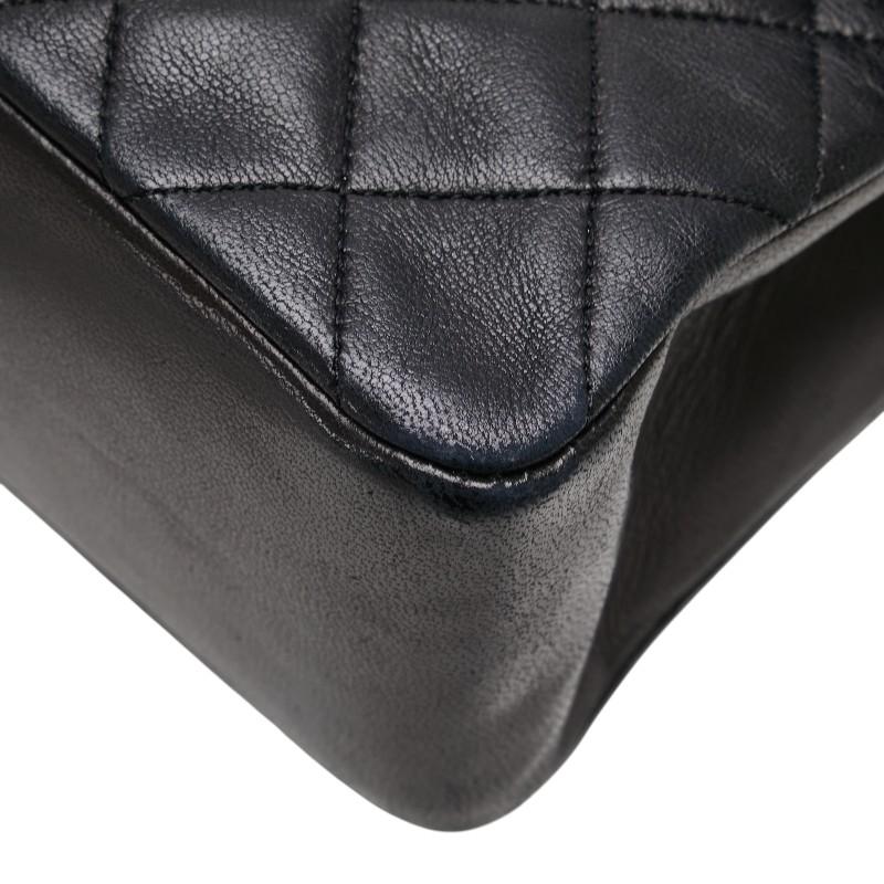 シャネル マトラッセ ココマーク ハンドバッグ ブラック ラムスキン レディース CHANEL 【中古】_4
