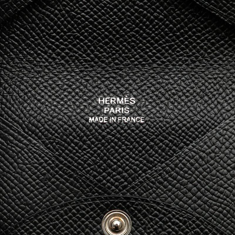 エルメス カルヴィ カードケース コインケース ブラック ヴォー  