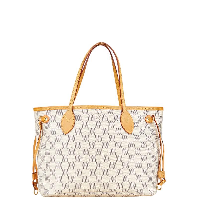 ルイ ヴィトン ダミエ アズール ネヴァーフルPM トートバッグ N51110 ホワイト PVC レザー レディース LOUIS VUITTON 【中古】 LOUIS VUITTON（ルイ・ヴィトン） ルイ ヴィトン ダミエ アズール