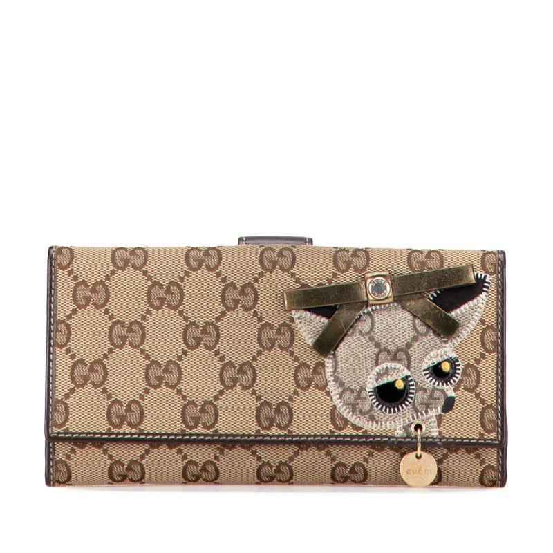 GUCCI グッチ GGキャンバス グッチョリ チワワ 犬 モチーフ 長