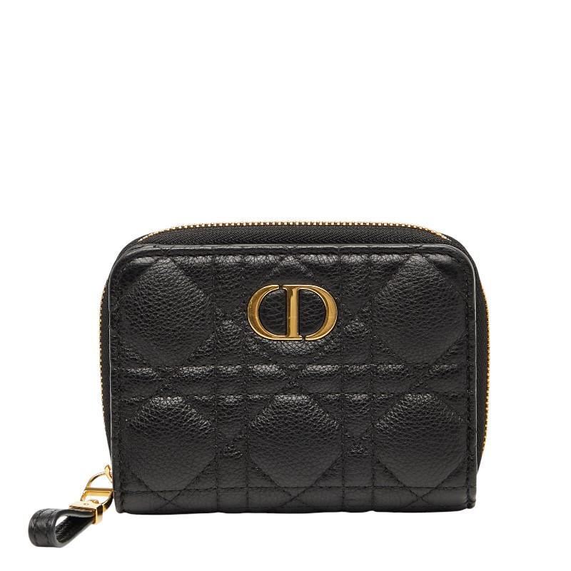 Christian Dior スカーレットウォレット 2つ折り財布 ブラック ディオール カロ スカーレット ウォレット 二つ折り財布 ブラック