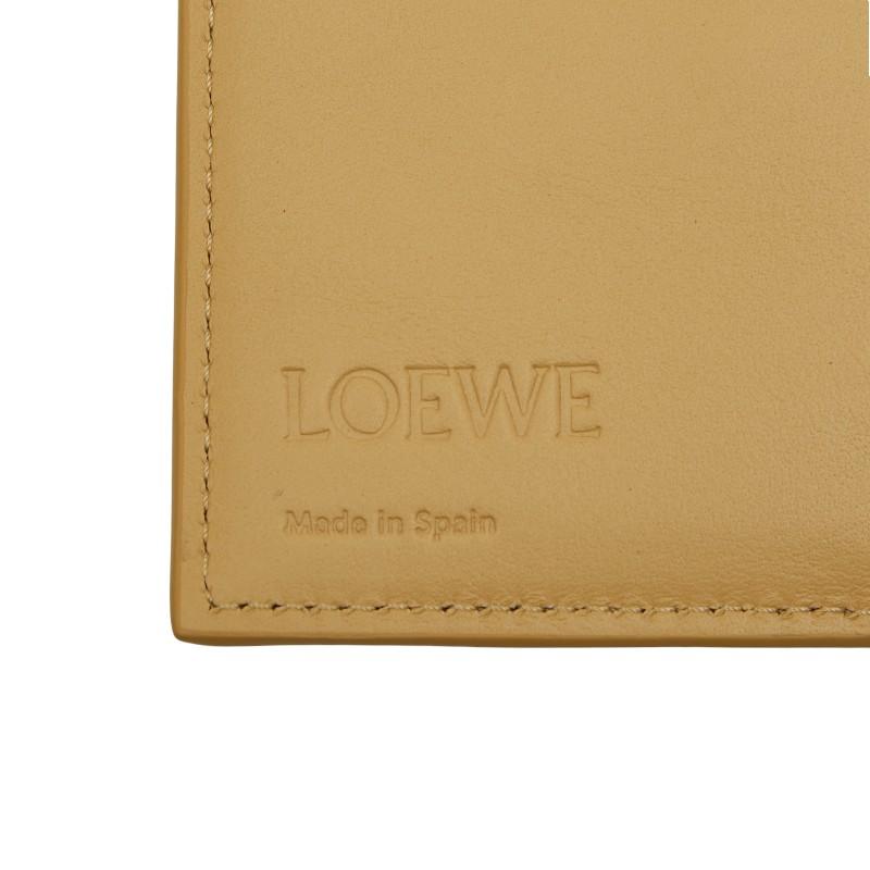 LOEWE（ロエベ） アナグラム トライフォールド 三つ折り財布 イエロー