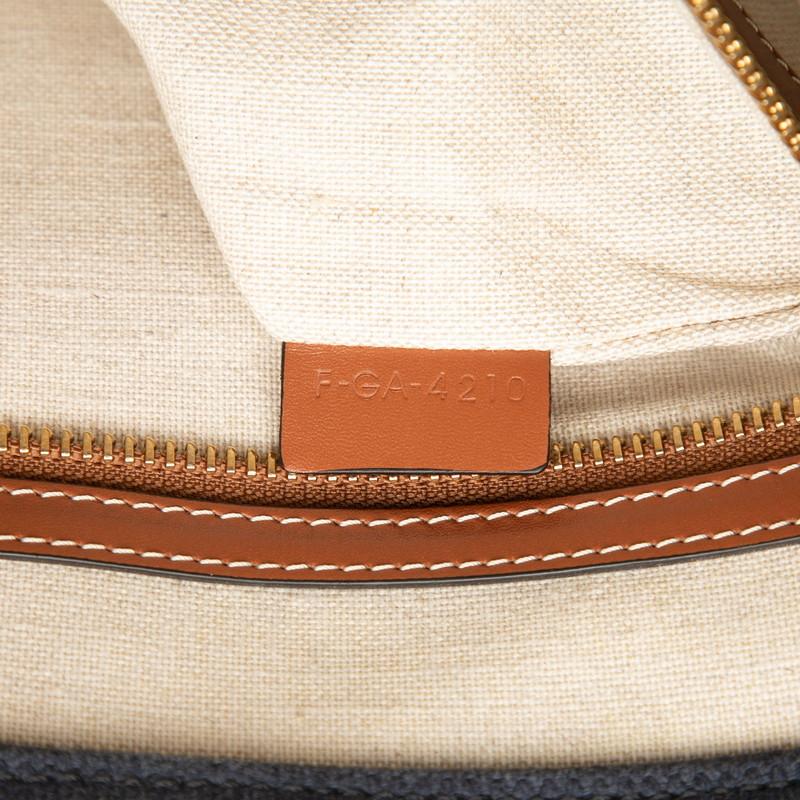 CELINE（セリーヌ） ホリゾンタル カバ トートバッグ ネイビー