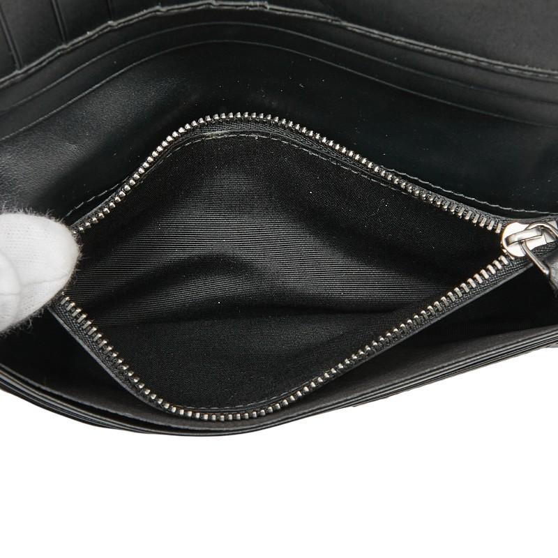 BVLGARI（ブルガリ） オクト 長財布 オレンジ ブラック レザー メンズ