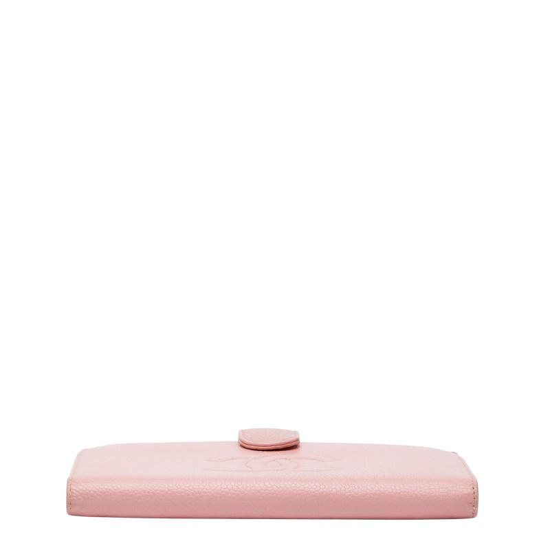 CHANEL（シャネル） ココマーク 長財布 ピンク キャビアスキン