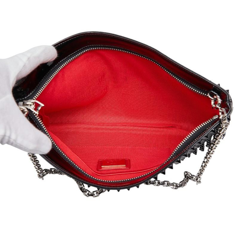 クリスチャンルブタン エリサ ショルダーバッグ チェーン グレージュ