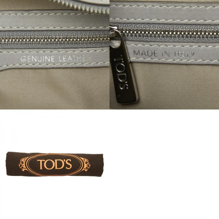 トッズ Dスタイリング ハンドバッグ ショルダーバッグ 2WAY グレー