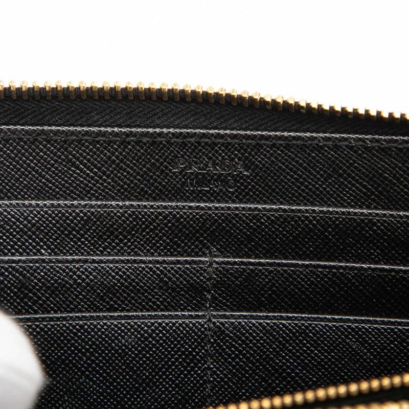 PRADA（プラダ） ロゴ リボン L字ファスナー 長財布 ロングウォレット