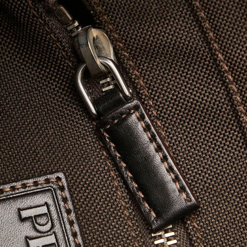 PRADA プラダ ロゴジャガード 斜め掛け ショルダーバッグ ブラウン