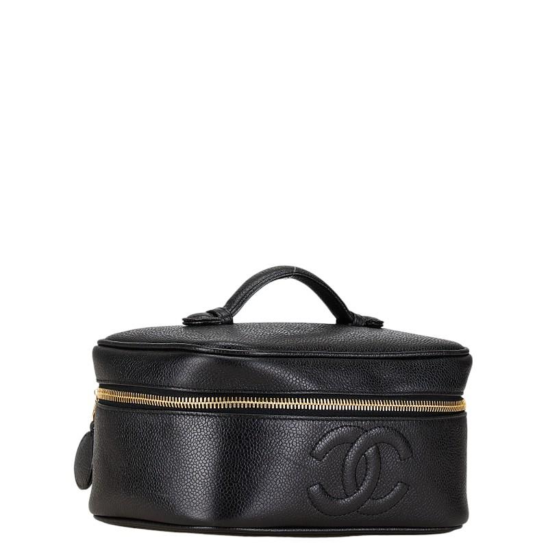 CHANEL シャネル ココマーク バニティバッグ ハンドバッグ ブラック 