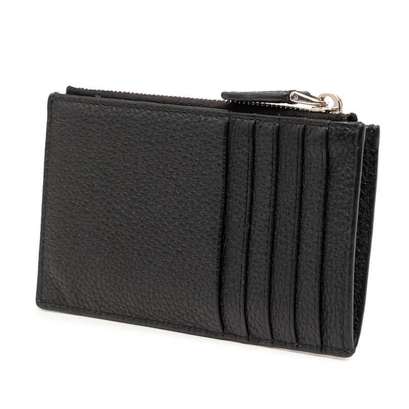 新品✨PRADA フラグメントケース 財布 三角ロゴ カード レザー ブラック PRADA（プラダ） 三角ロゴプレート カードケース コインケース